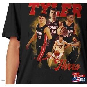 Tyler Herro Shirt Professional Basketball Players Tshirt